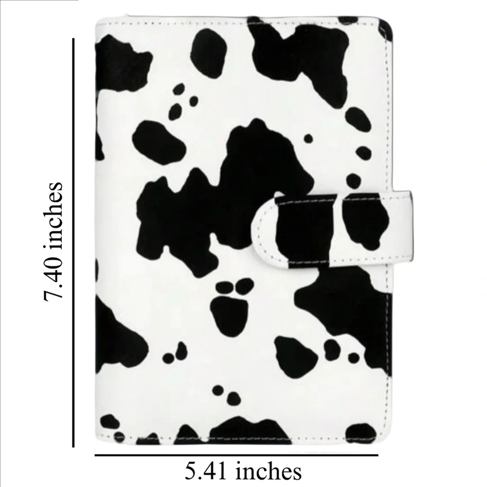 CASH ENVELOPE STUFFING METHOD, A6 COW PRINT Binder BUNDLE